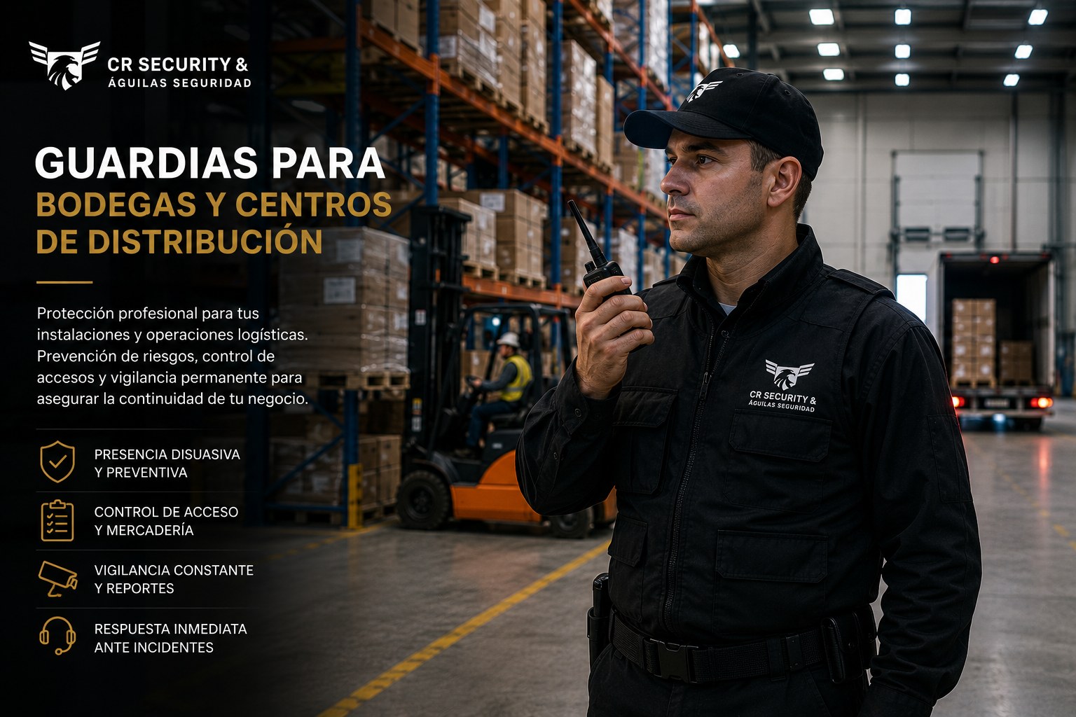Guardias de Seguridad para Bodegas y Centros de Distribución - CRSecurity